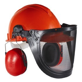 Waldarbeiter-Helmset, orange