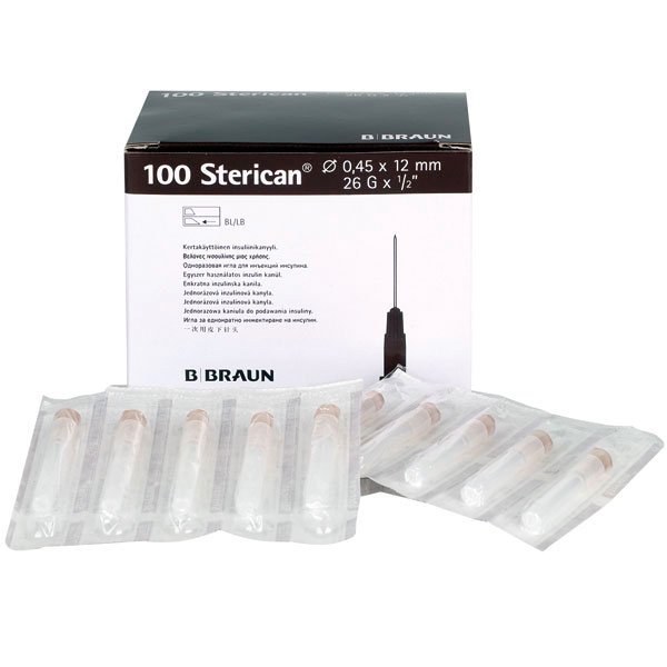 Insulinkanüle Sterican® 26 G x 1/2" Typ: Insulinkanüle braun 100 Stück