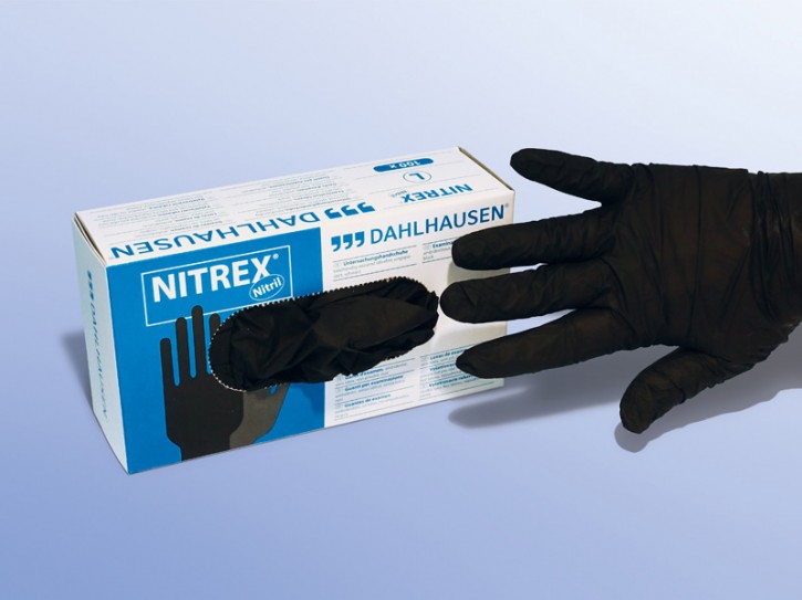Nitrex-Untersuchungshandschuhe Schwarz Gr. M 100 Stück