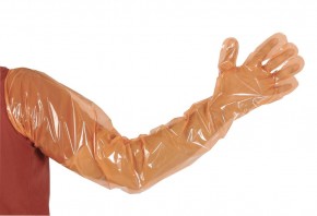 Einmalhandschuhe Veterinär VETbasic 90cm, orange, 100 Stück